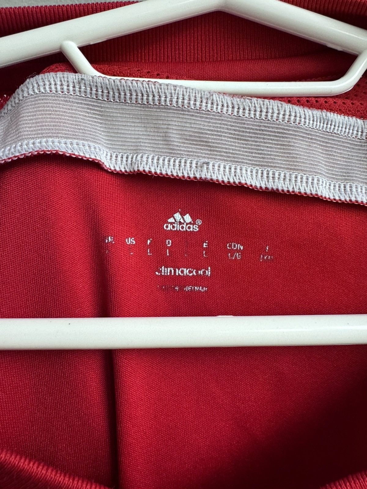Adidas WALES NATIONAL TEAM 2013 2014 FOOTBALL SHIRT SOCCER JERSEY Size US L / EU 52-54 / 3 - 9 Thumbnail