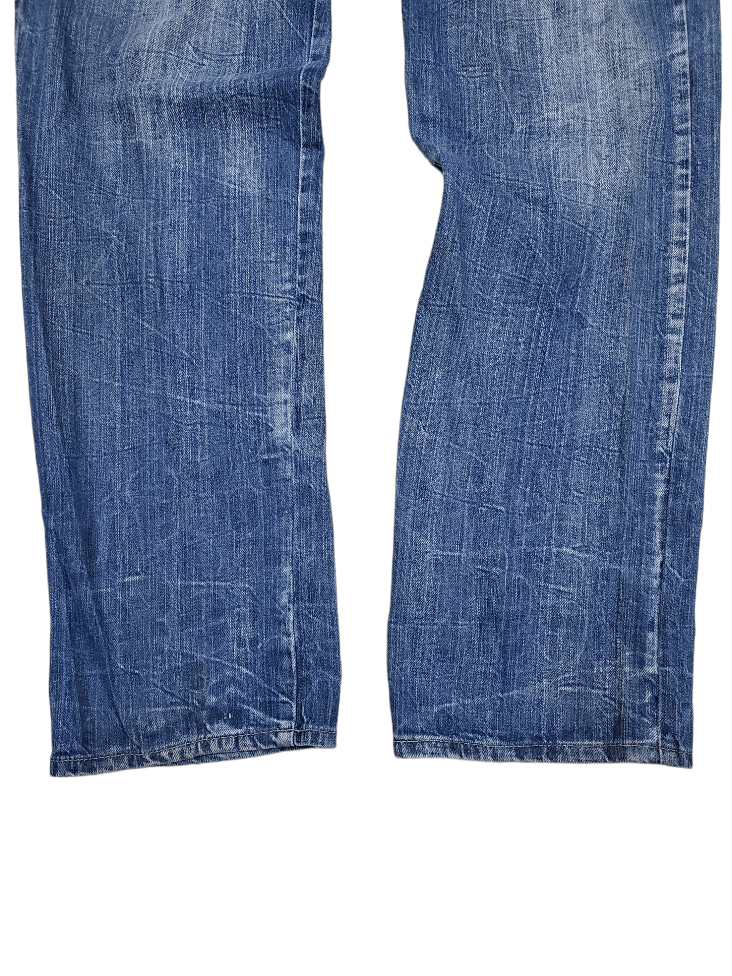 Japanese Brand × Vintage 🔥Vintage Denim Double Waist Blue Flared🔥 Size US 35 - 5 Thumbnail