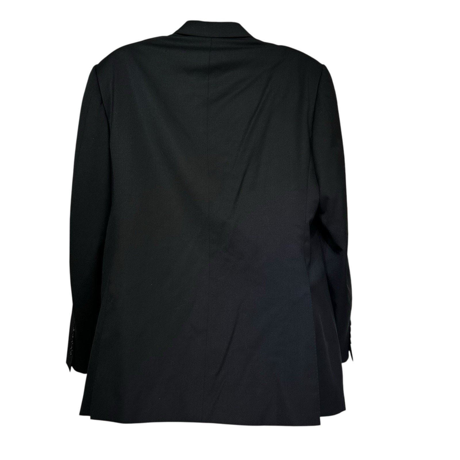 Canali canali wool black 3 button blazer sports coat Size 54 R Size 54R - 2 Thumbnail