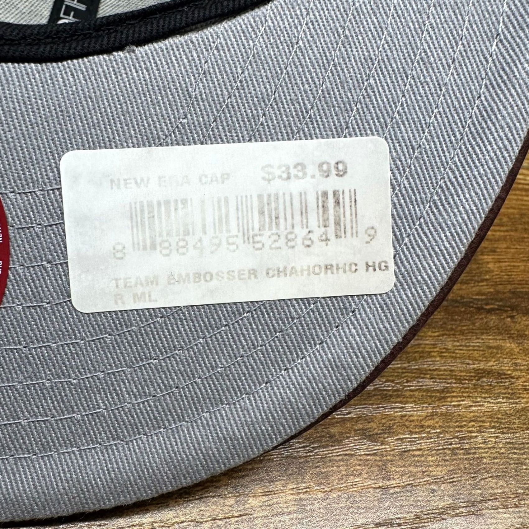 New Era New Era 9FIFTY NBA Charlotte Hornets Snapback Grey Burgundy Faux Leather Brim Hat Mens One Size Adjustable Vintage-inspired Sports Cap Size ONE SIZE - 6 Thumbnail