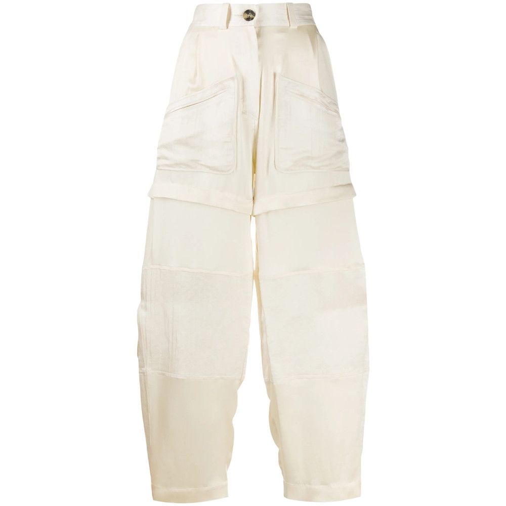Lanvin Lanvin NEUTRALS Trousers - Tapered Trousers Size 30" / US 8 / IT 44 - 1 Thumbnail
