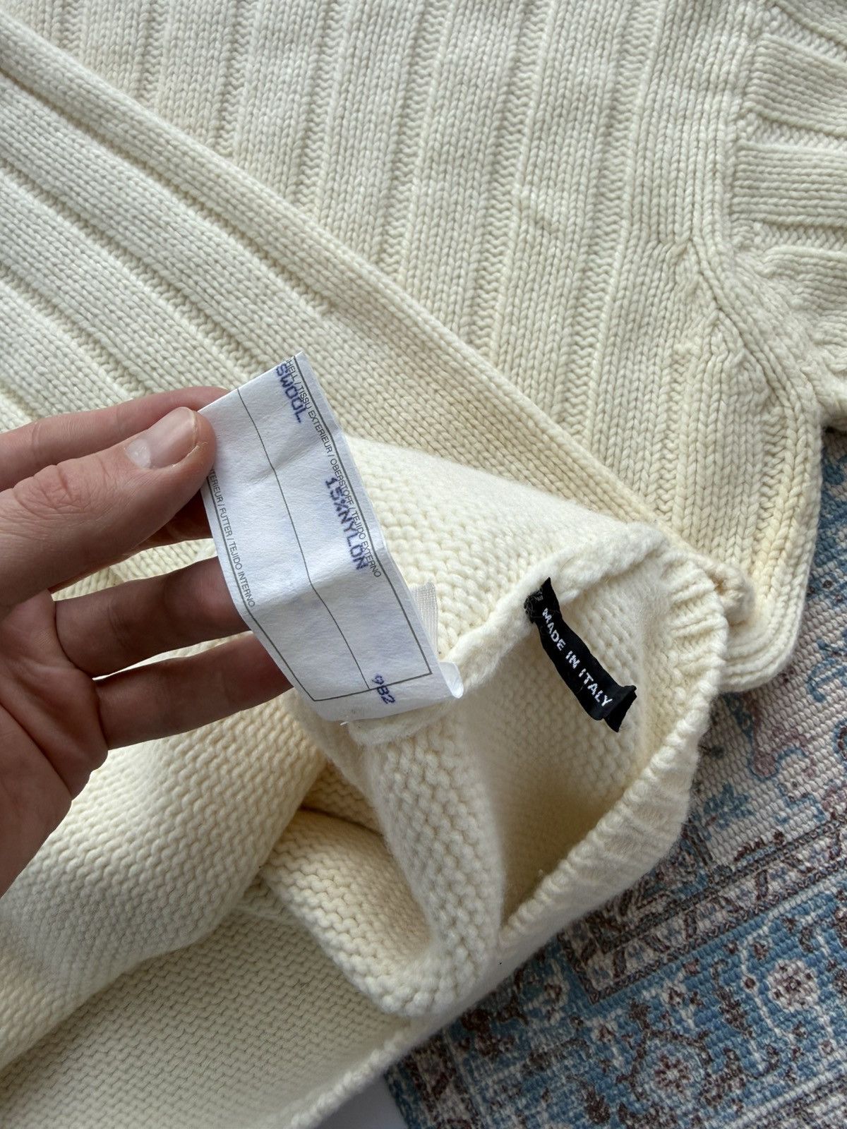 Left Hand Archive 90s Left Hand Massimo Osti Lambswool Knit Sweater Size US L / EU 52-54 / 3 - 13 Thumbnail