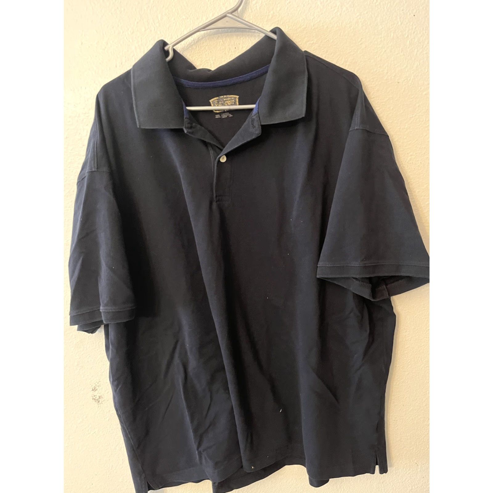 Vintage The Foundry Supply Co. Polo Shirt Men 3XL Black Solid Casual Shirt Size US XXL / EU 58 / 5 - 2 Thumbnail