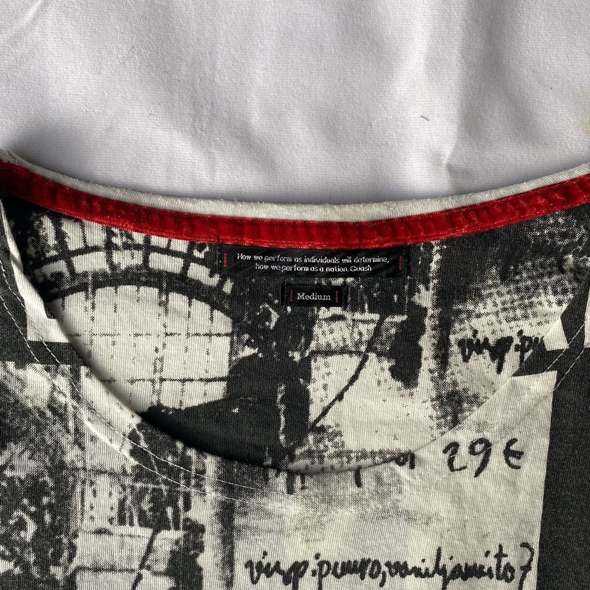 If Six Was Nine × Japanese Brand × Le Grande Bleu (L.G.B.) Japanese Poem Newspaper Long Sleeve Ifsix Lgb Style Size US M / EU 48-50 / 2 - 6 Thumbnail