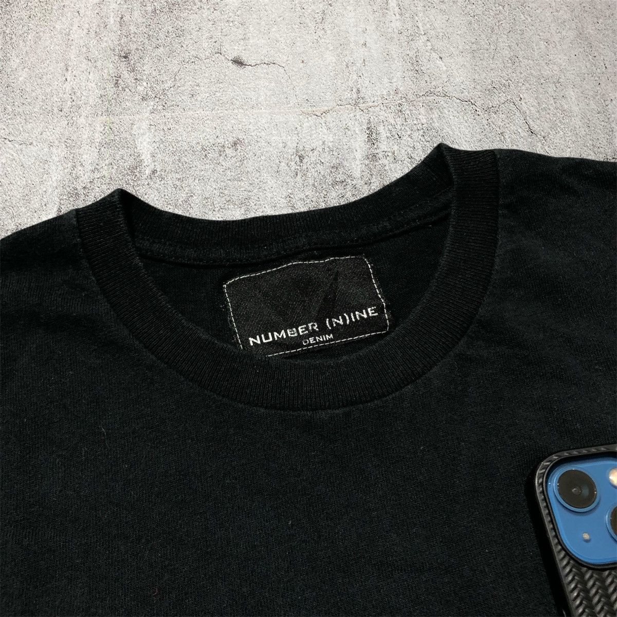 Number (N)ine Number (N)ine Denim / Travis Flacko Scott 2 Tone Pocket Tee Size US S / EU 44-46 / 1 - 8 Thumbnail
