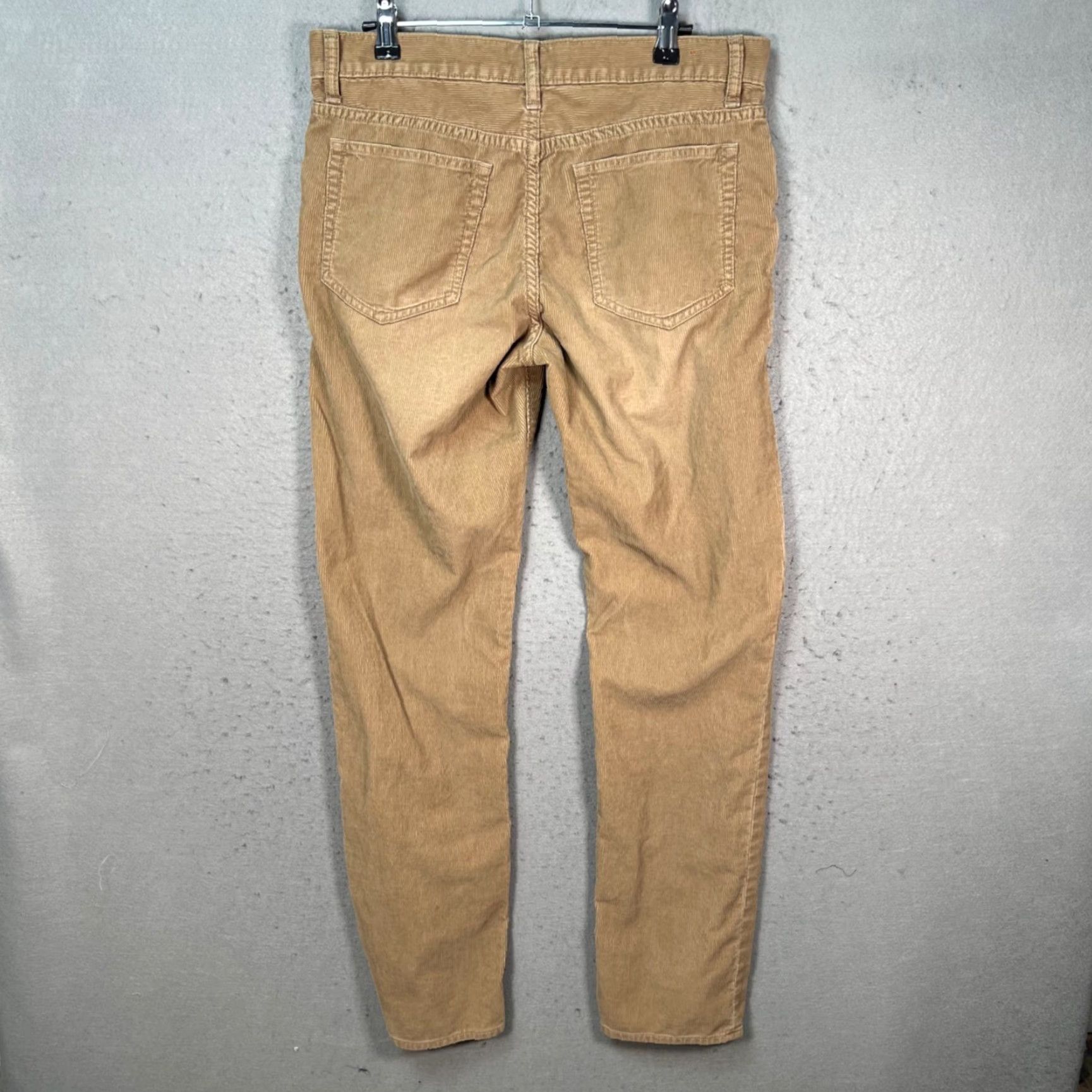 J.Crew J.CREW 484 Mens Pants 31 x 32 Slim Fit Corduroy Beige Cotton Shirt? Size US 31 - 2 Thumbnail