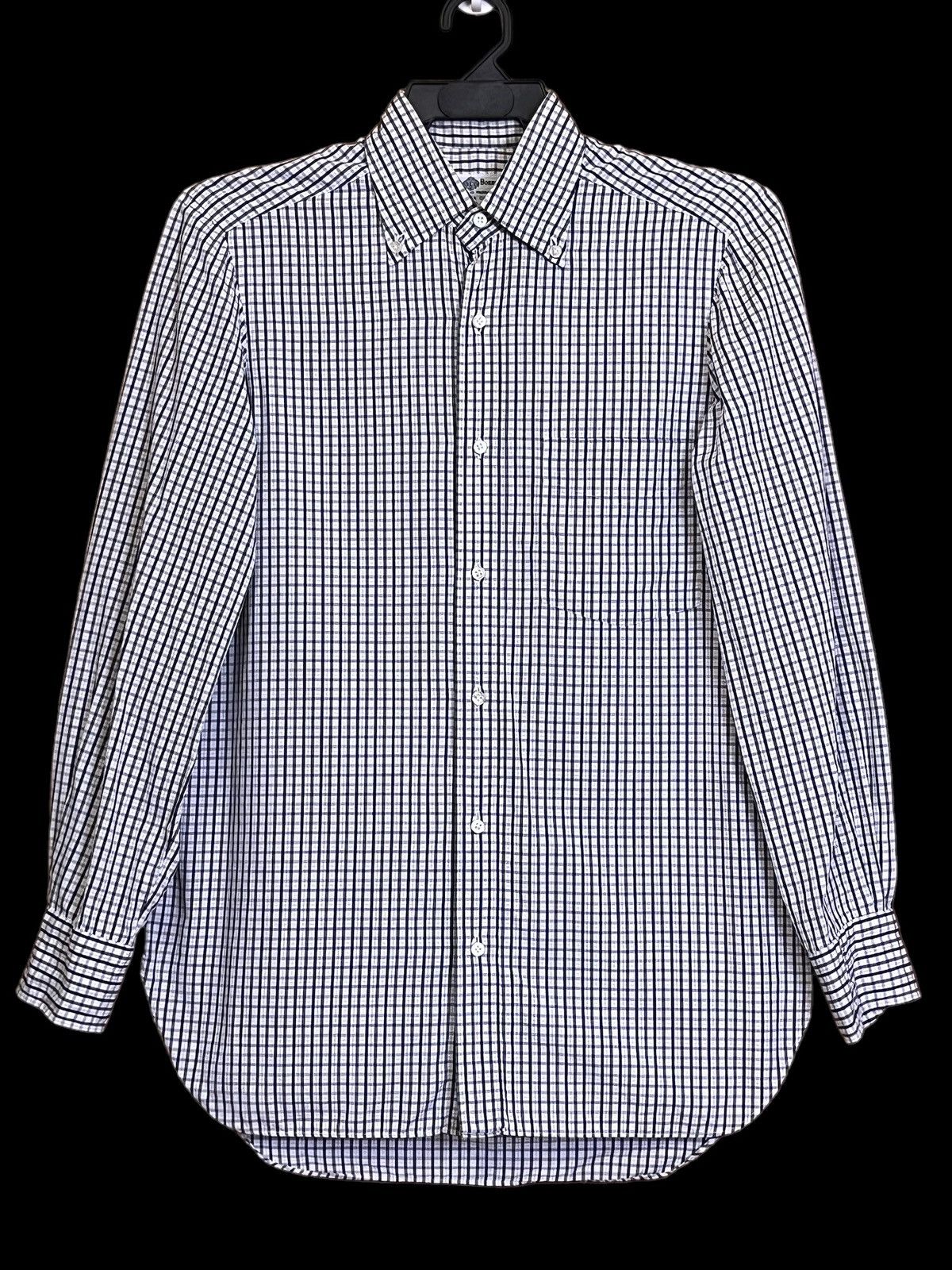 NICE💥💥LUIGI BORRELLI CHECKERED BUTTON UPS SHIRT