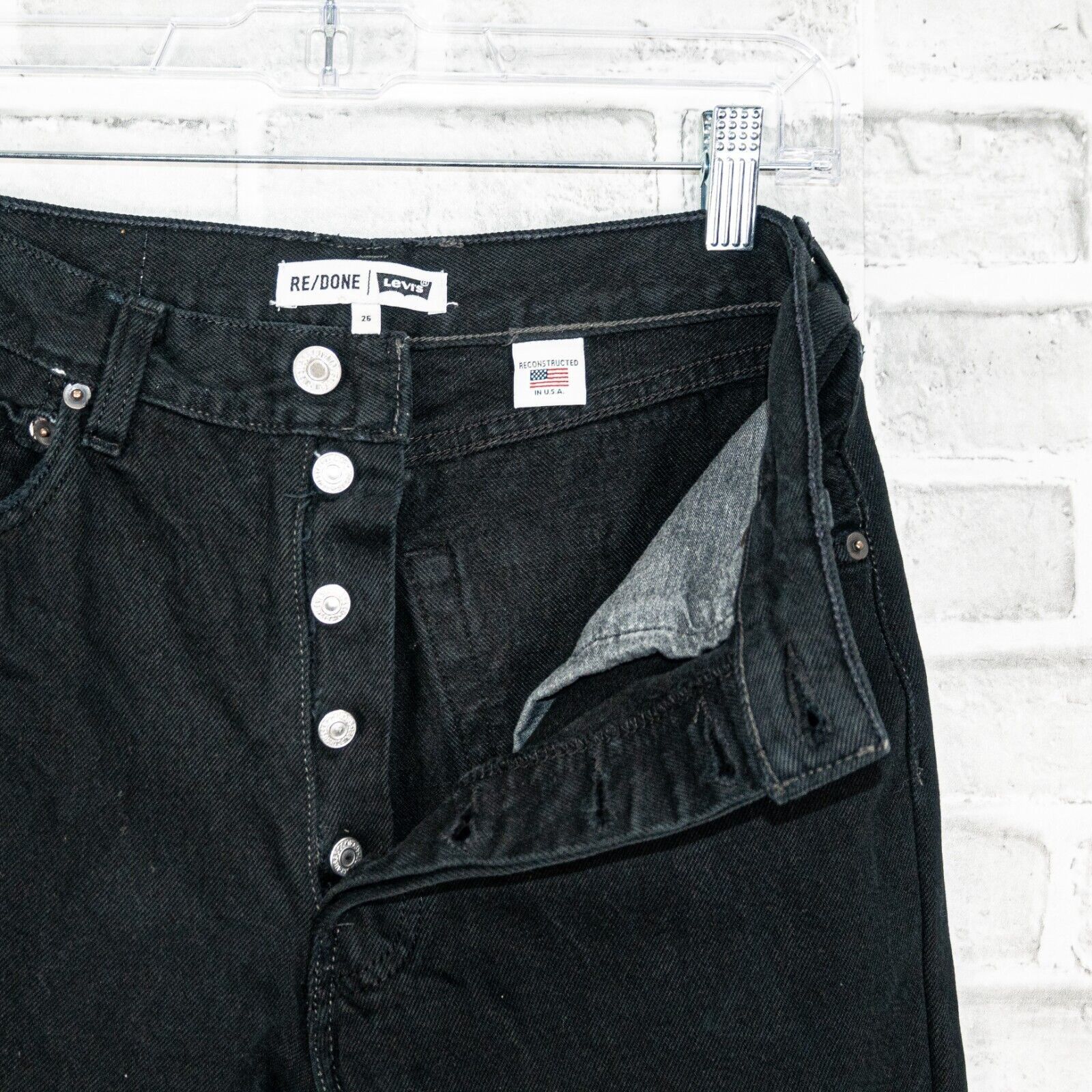 RE/DONE RE/DONE x Levi's the High Rise Denim Jeans Button Fly Size 26" / US 2 / IT 38 - 2 Thumbnail