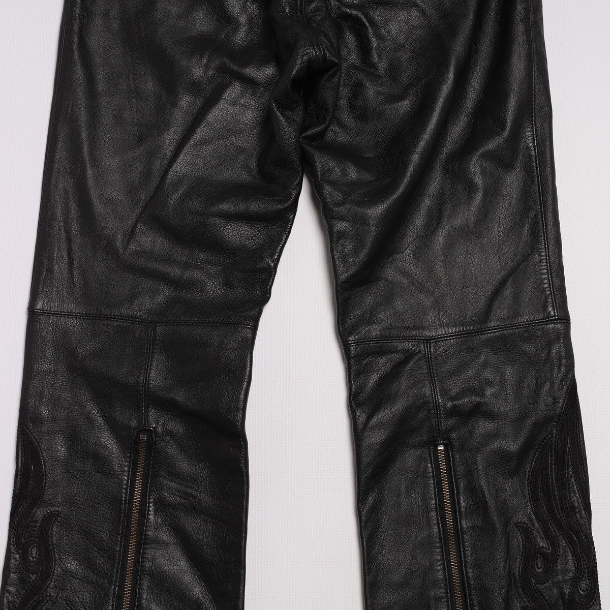 Harley Davidson Harley Davidson Motor Biker Leather Pants Black zip Size 28" / US 6 / IT 42 - 12 Thumbnail