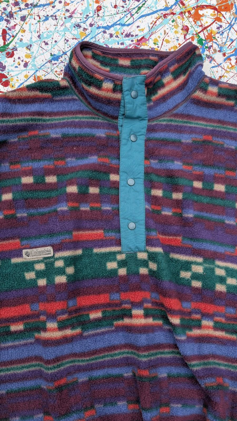 Columbia Vintage columbia fleece 90s Aztec navajo pattern XL Size US XL / EU 56 / 4 - 7 Thumbnail