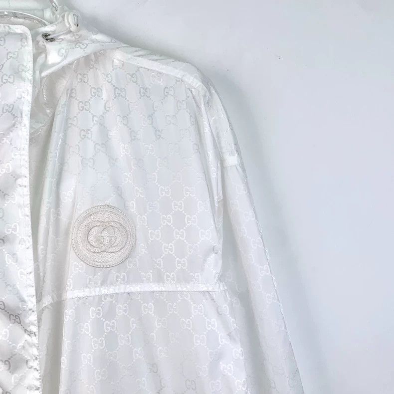 Gucci Gucci White logo dark pattern full print hooded long-sleev Size S / US 4 / IT 40 - 3 Thumbnail
