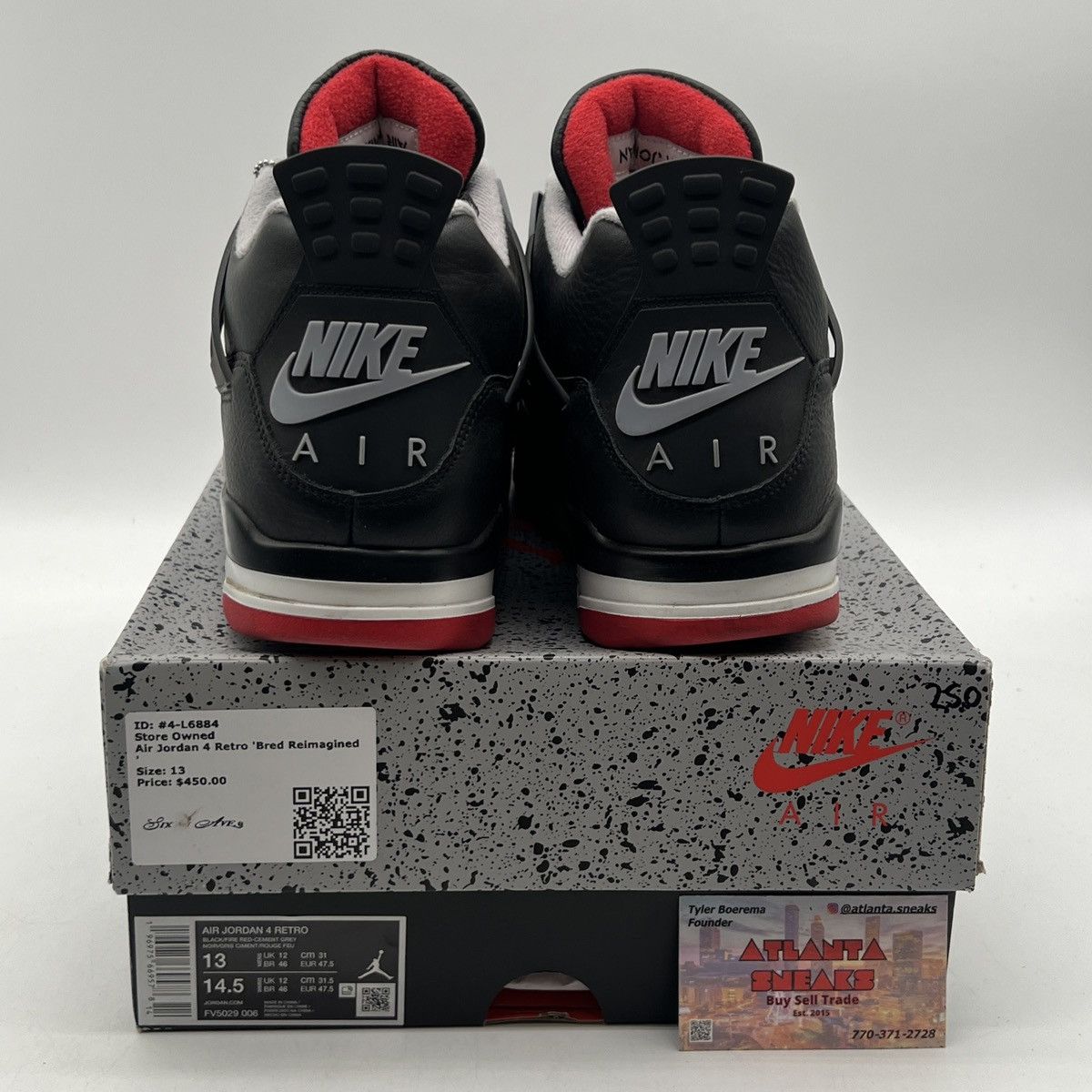 Jordan Brand Air Jordan 4 bred reimagined Size US 13 / EU 46 - 3 Thumbnail