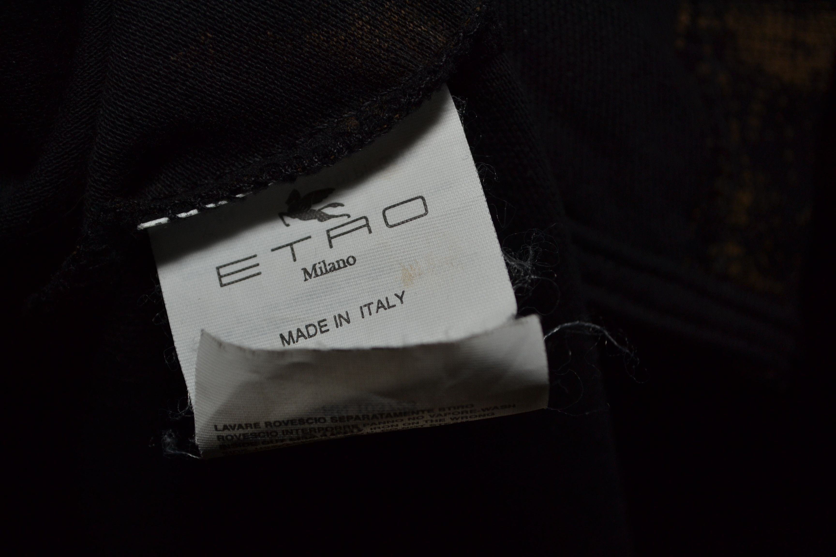 Etro Etro Black Paisley Print Polo Shirt XL Size US XL / EU 56 / 4 - 9 Thumbnail