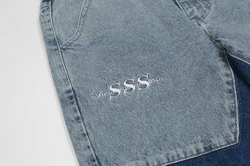 Japanese Brand × Vintage Straight jeans Harajuku style patchwork retro stars Size US 32 / EU 48 - 8 Thumbnail