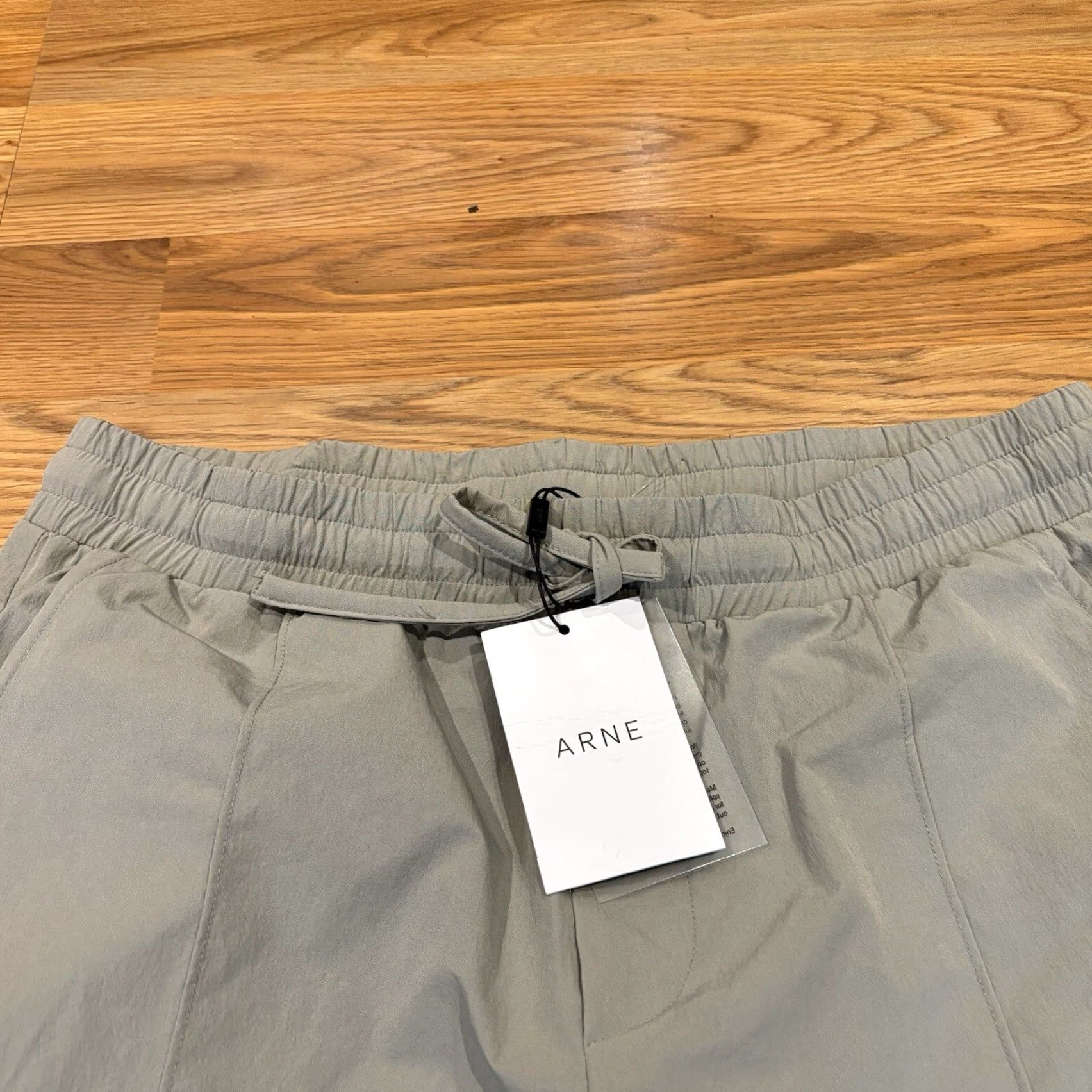 Vintage Arne Luxe Stone Gray Women’s Size Large Straight Leg Trousers New With Tags Size 36" / US 14 / IT 50 - 2 Thumbnail