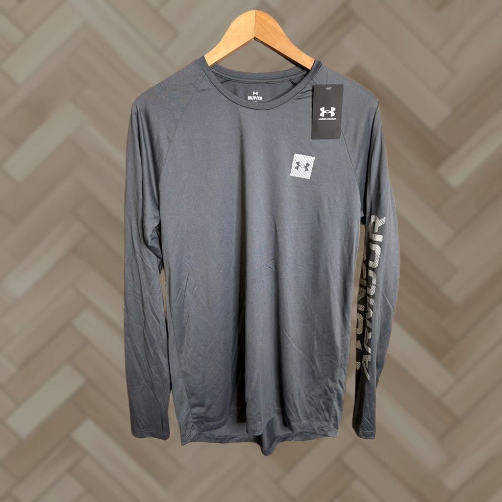 Under Armour Under Armour Team Tech Long Sleeve Adult Mens S Gray NWT Shirt Size US S / EU 44-46 / 1 - 1 Thumbnail