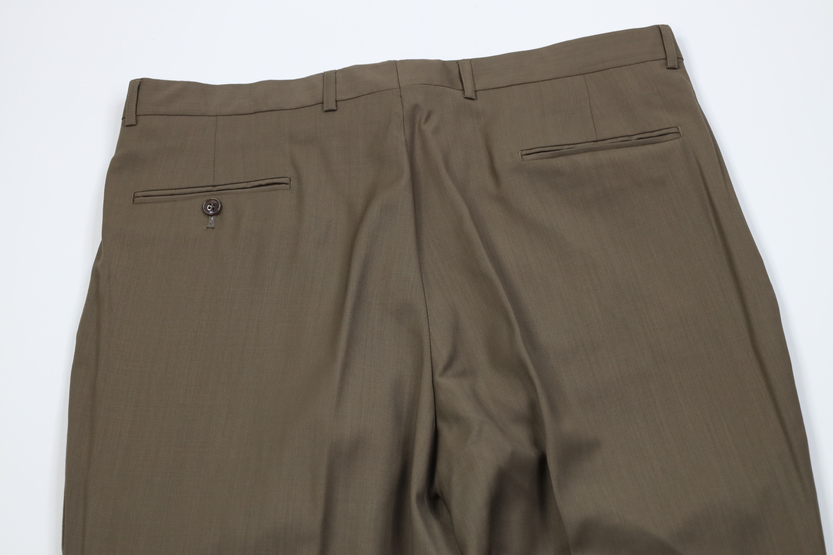 Vintage Vintage 90s Streetwear Wool Knit Wide Leg Chino Pants Brown Size US 36 / EU 52 - 10 Thumbnail
