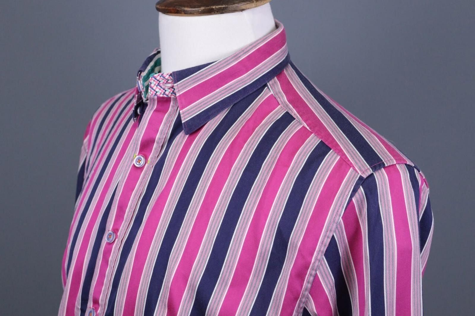 Robert Graham Robert Graham Tailored Fit Striped Long Sleeve Shirt L Size US L / EU 52-54 / 3 - 6 Thumbnail