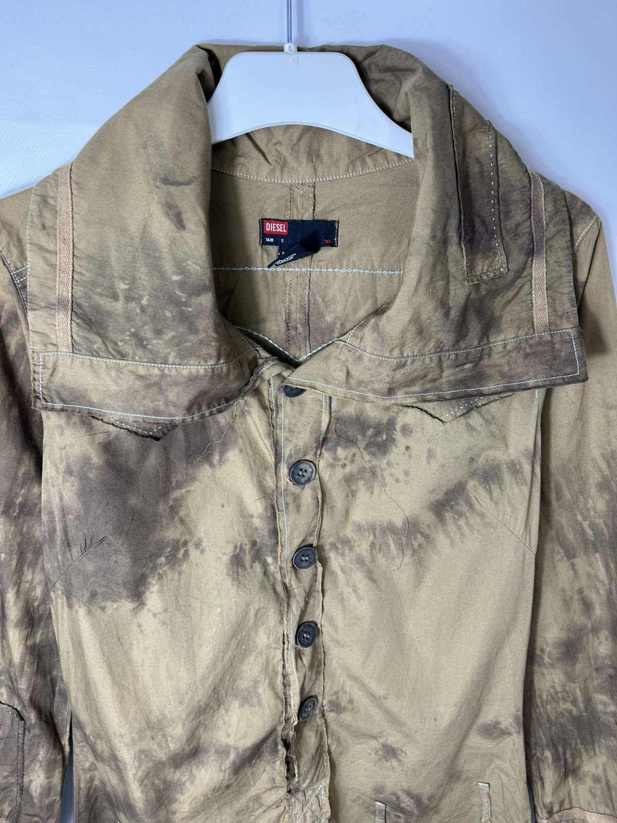 Diesel Vintage military avant garde sk8 y2k Diesel Shirt Dress Size S / US 4 / IT 40 - 5 Thumbnail