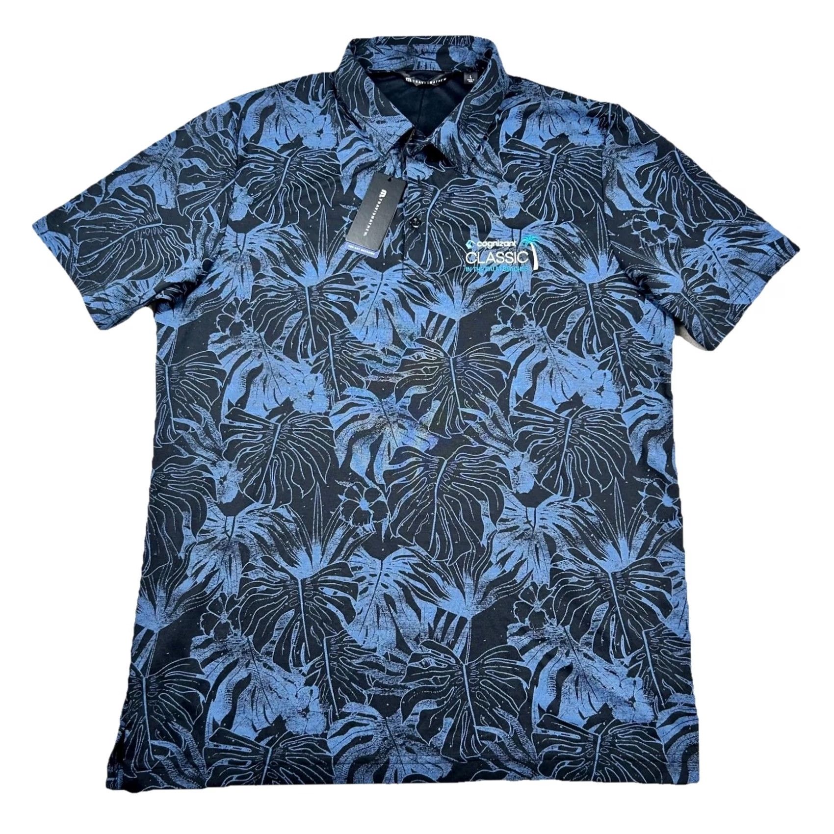TravisMathew Travis Mathew Shirt Mens L Golf Polo Black Floral All Over Print Mainlanders Size US L / EU 52-54 / 3 - 2 Thumbnail