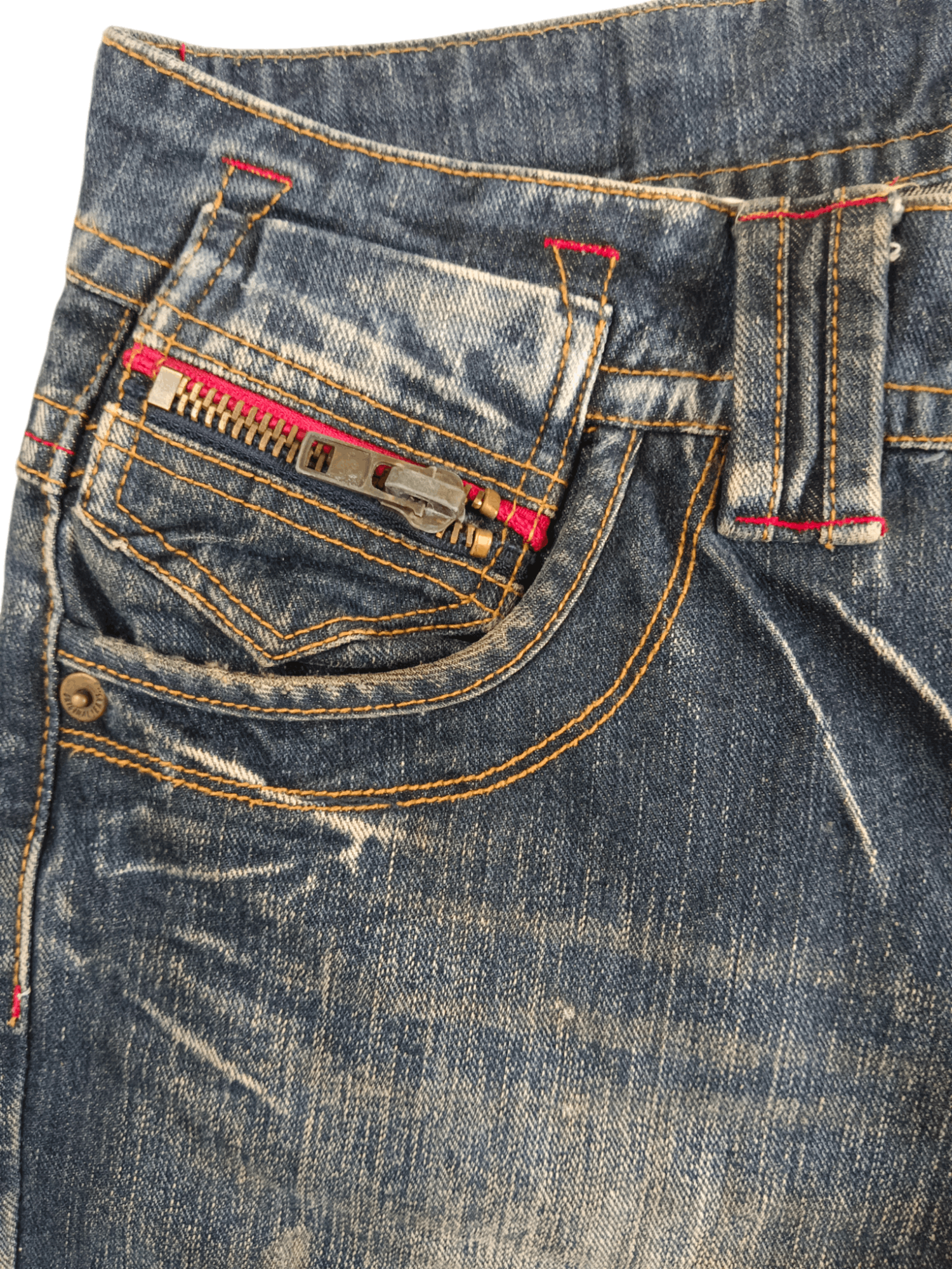 If Six Was Nine 💥Original Jeans💥 Mudmax Distressed Denim Size US 33 - 7 Thumbnail
