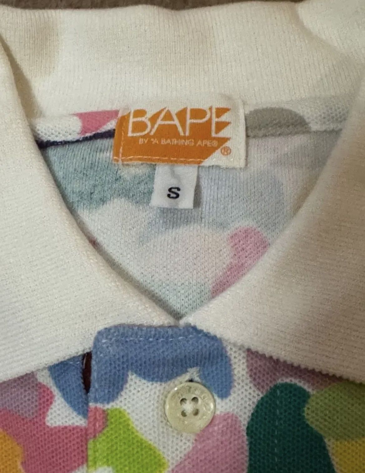 Bape RARE OG 2005 A BATHING APE MULTI CAMO POLO SHIRT Size US S / EU 44-46 / 1 - 2 Thumbnail
