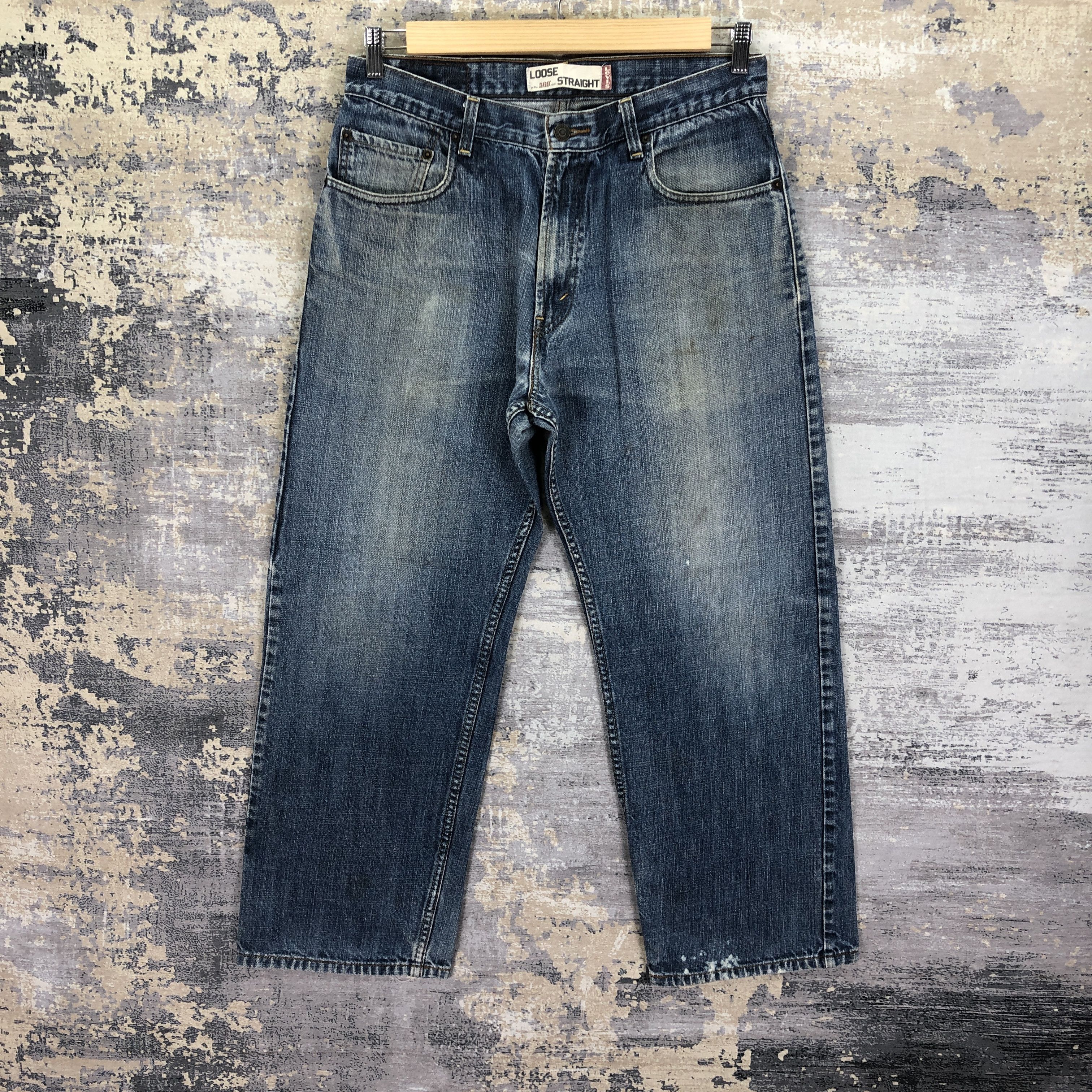 Vintage Y2K Levis 569 Baggy Loose Jeans Levi's Faded Denim