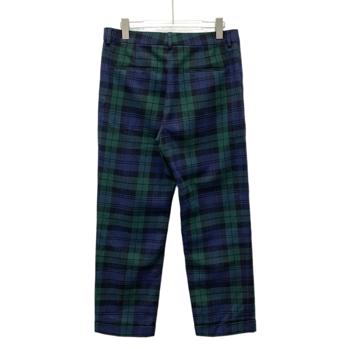 Valentino Valentino Color-block Plaid Cotton Casual Pants K26WX Size US 32 / EU 48 - 2 Thumbnail
