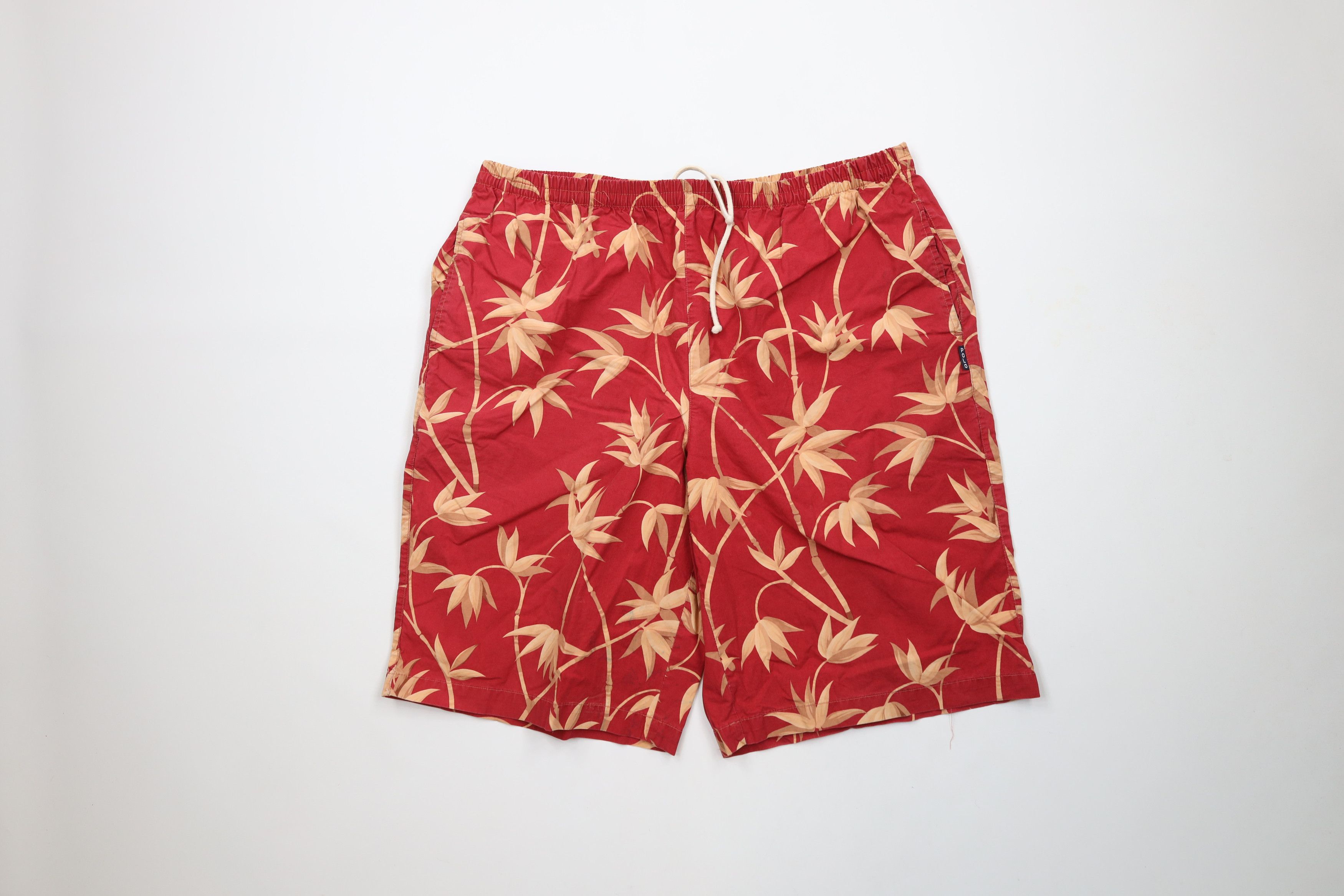 Ralph Lauren × Vintage Vintage 90s Ralph Lauren Flower Lined Shorts Trunks USA Size US 36 / EU 52 - 1 Thumbnail