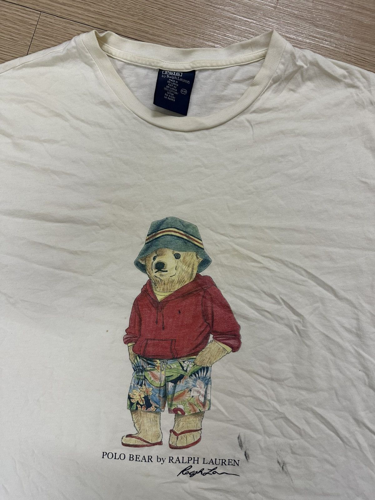 Polo Ralph Lauren × Vintage Vintage Polo Ralph Lauren Hawaii Polo Bear Tee Size US M / EU 48-50 / 2 - 3 Thumbnail