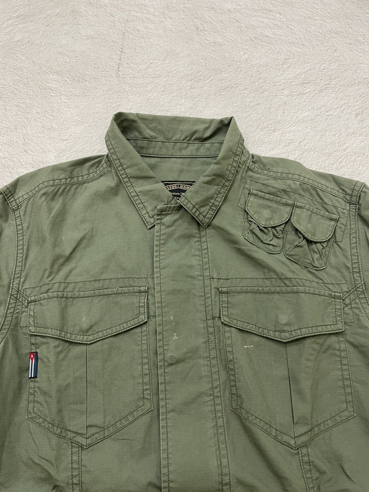291295=Homme 291295=home Shirt Olive Utility Multi Pocket 14th if6was9 Size US M / EU 48-50 / 2 - 5 Thumbnail