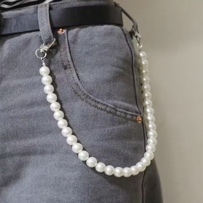 Jewelry Imitation Pearl Pants Waist Chain Size ONE SIZE - 1 Thumbnail