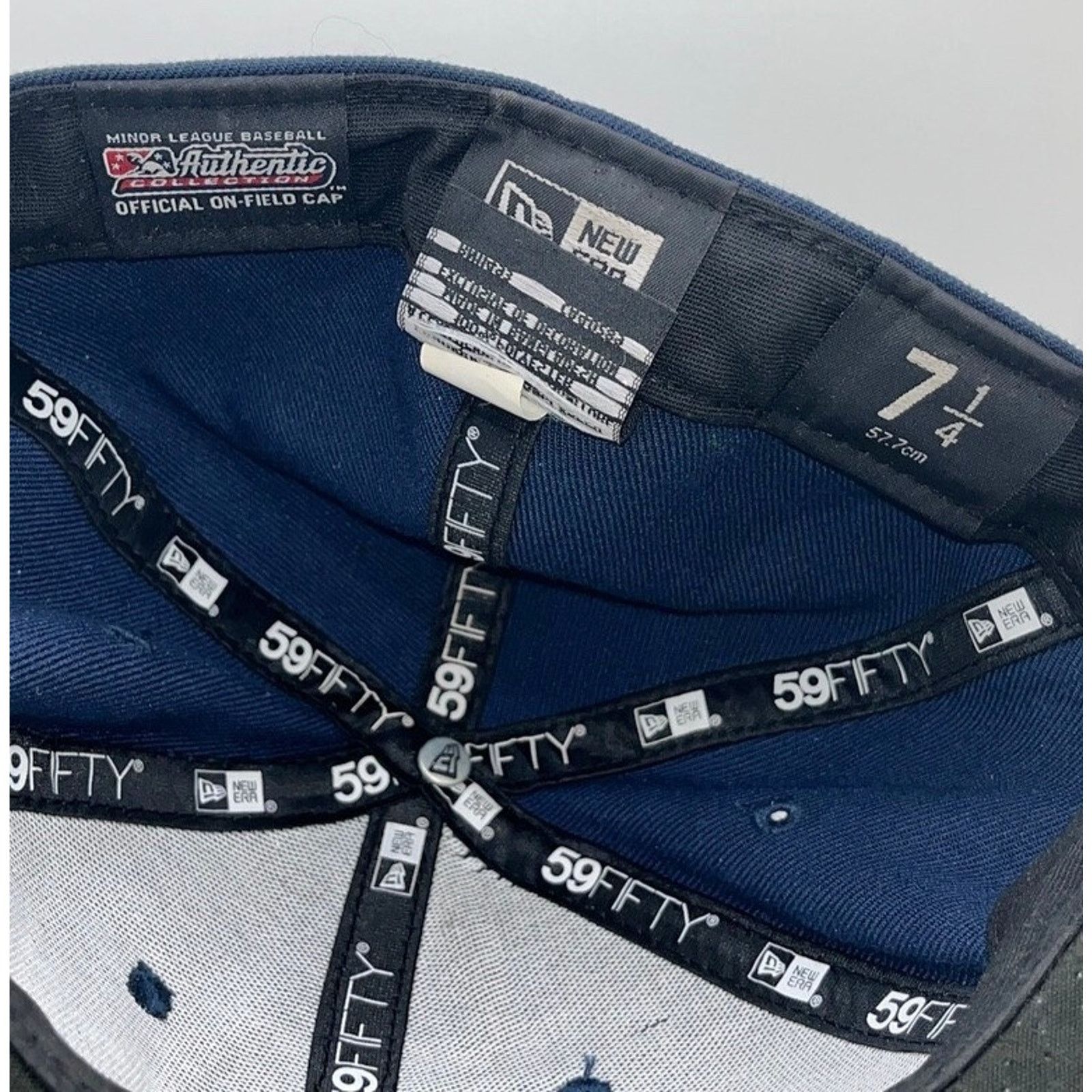 New Era Somerset Patriots New Era 59FIFTY Hat 7 1/4 Navy MiLB EUC Size ONE SIZE - 9 Thumbnail