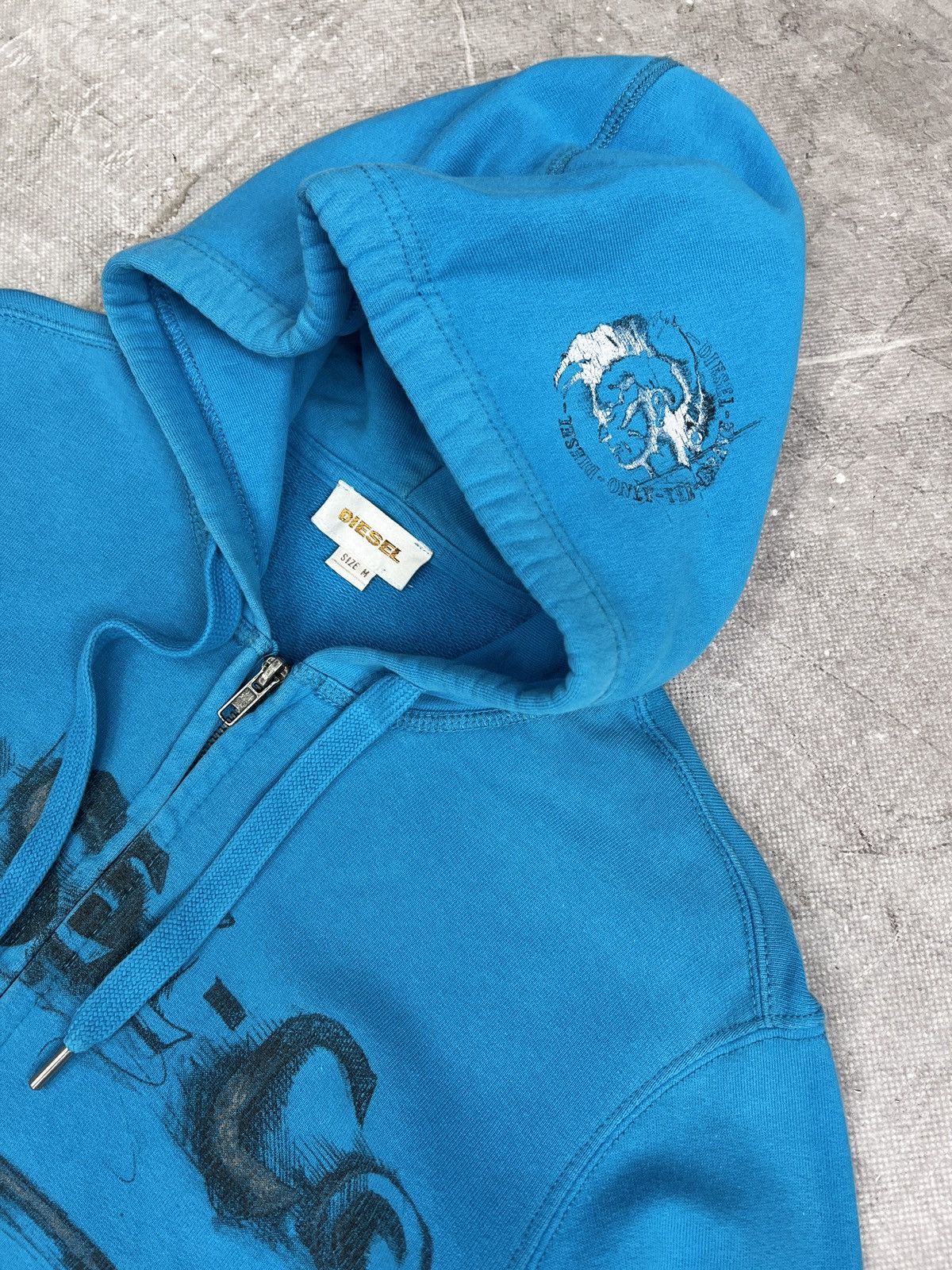Diesel Vintage Diesel big logo Hoodie Blue Y2K Streetwear Style Size US M / EU 48-50 / 2 - 4 Thumbnail