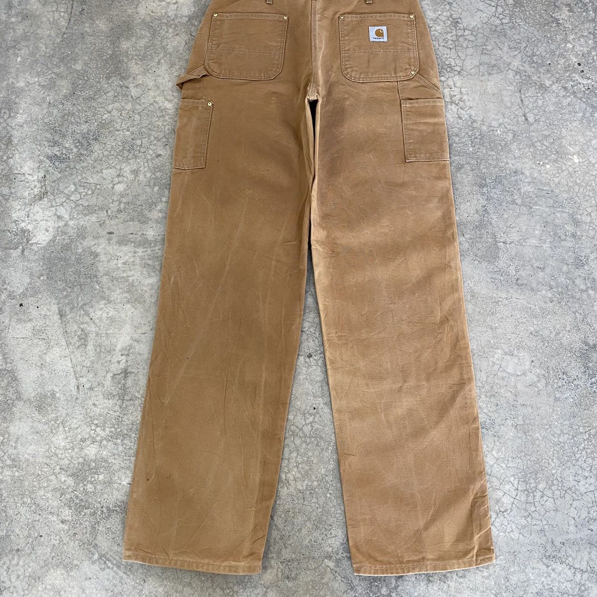 Carhartt Vintage Carhartt Double Knee Tan Carpenter Workwear Pants Size US 35 - 18 Thumbnail