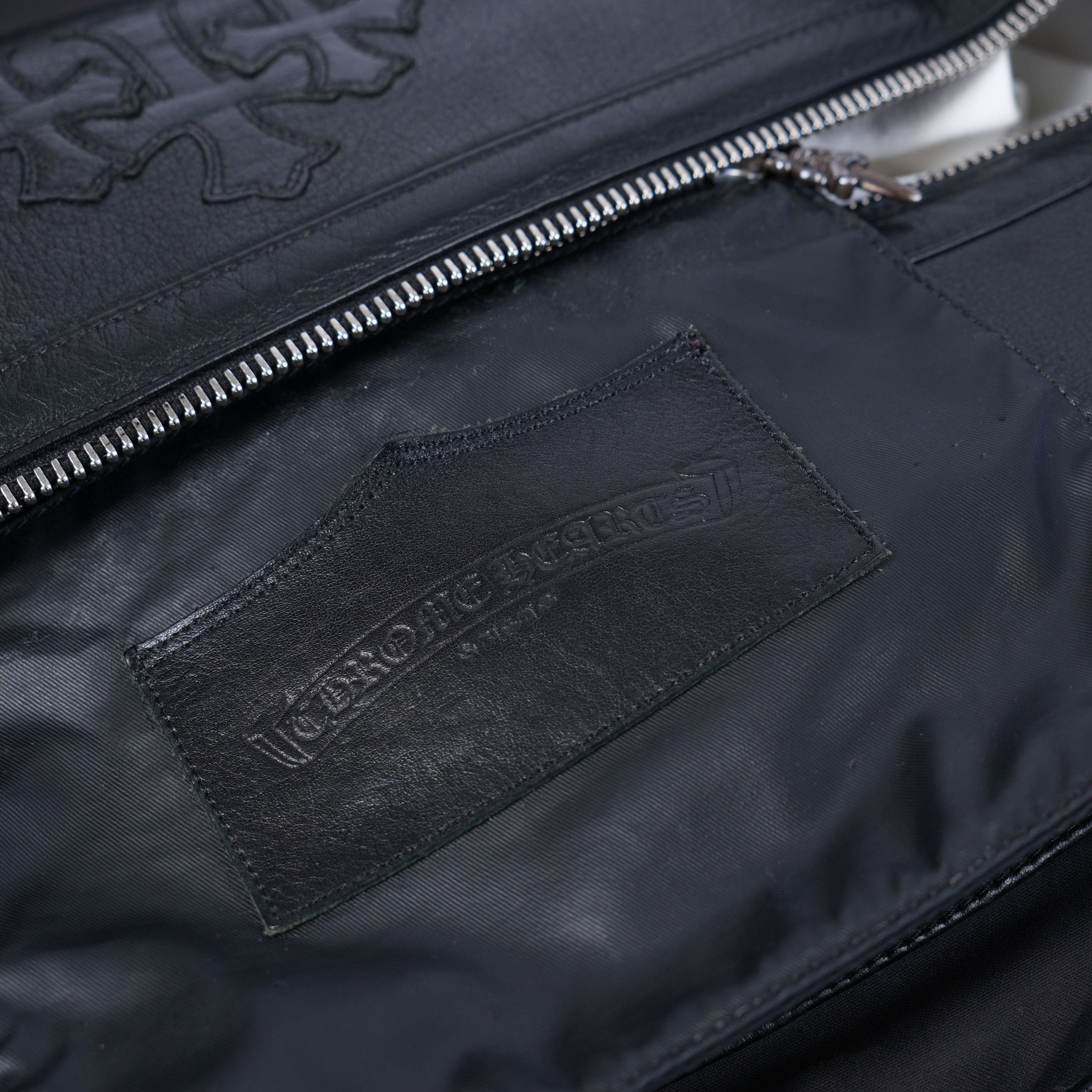 Chrome Hearts CHROME HEARTS BLACK LEATHER PATCH DUFFLE BAG Size ONE SIZE - 7 Thumbnail