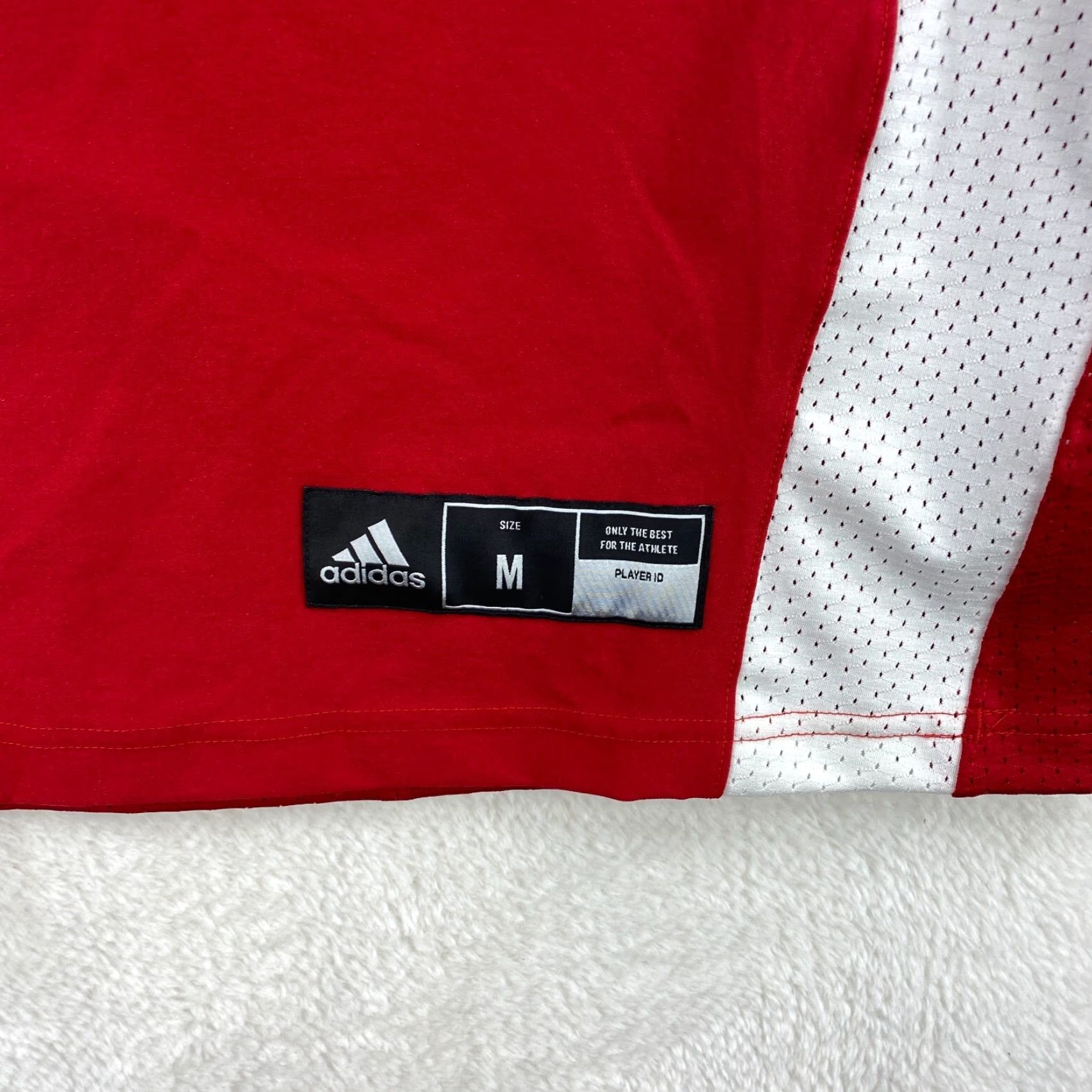 Adidas adidas Logo Football Red White Practice Jersey Mens Medium NWT Size US M / EU 48-50 / 2 - 5 Thumbnail