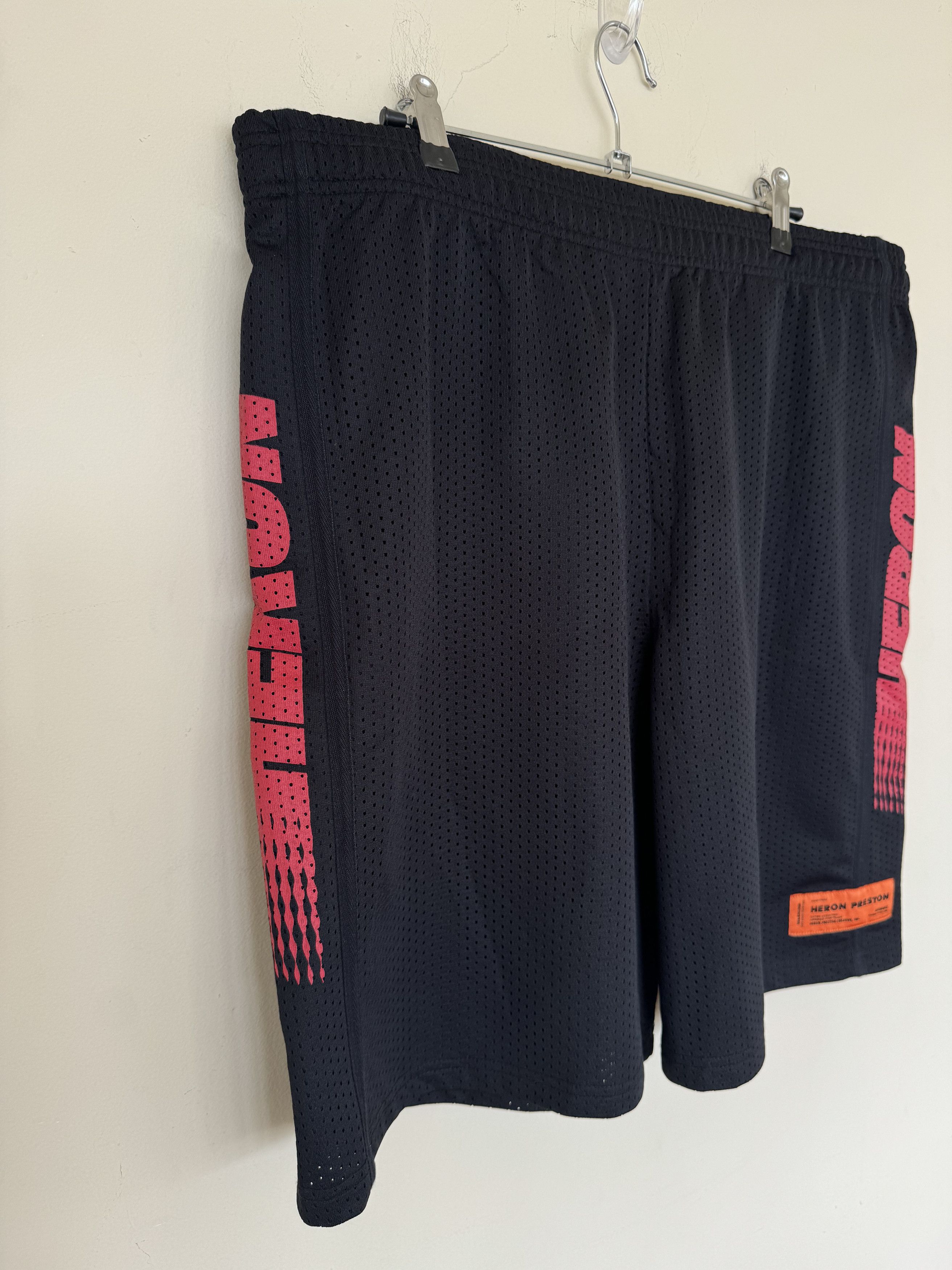 Heron Preston Heron Preston Black Mesh Shorts NWT Size US 32 / EU 48 - 3 Thumbnail