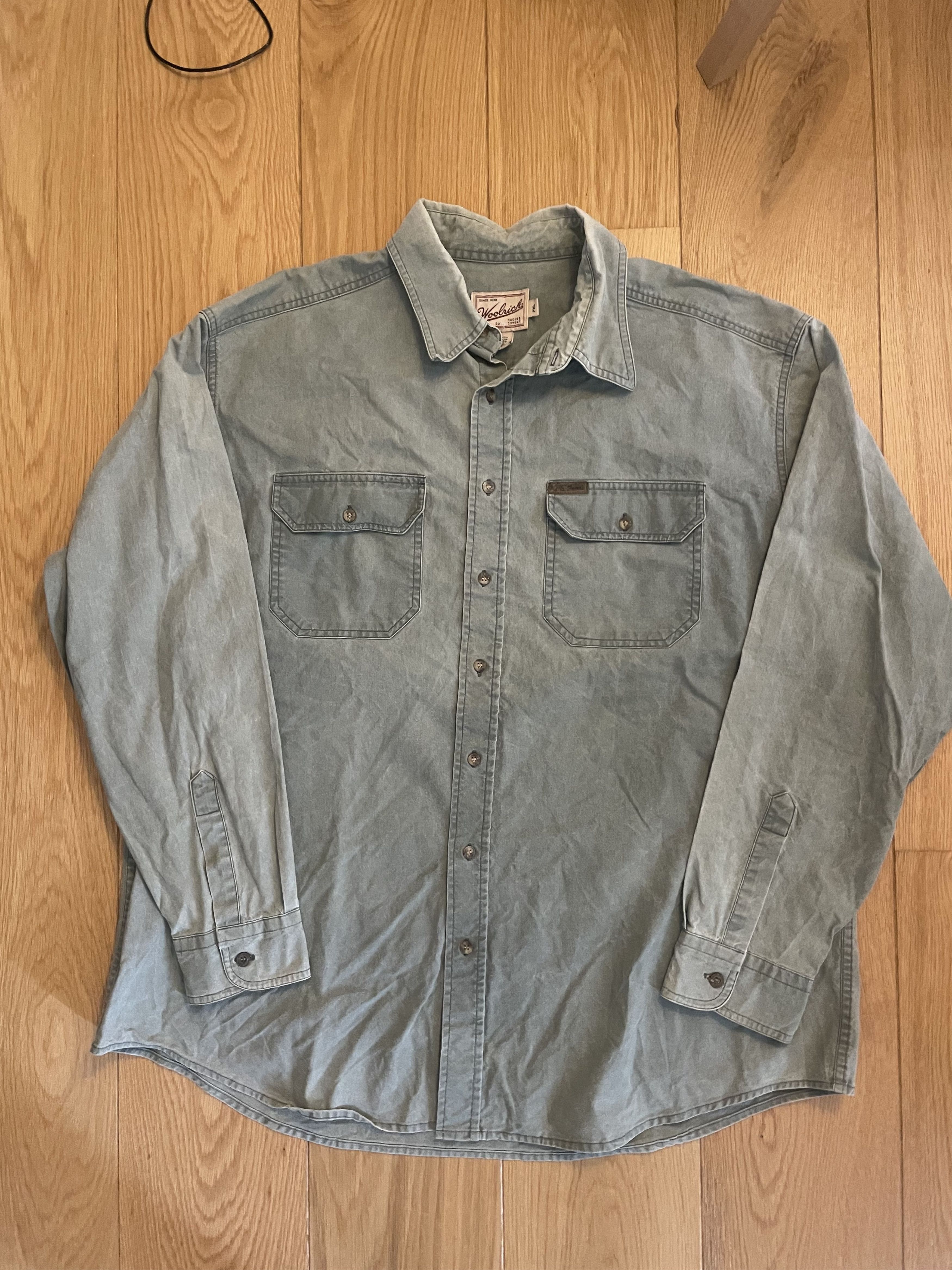 Woolrich Woolen Mills Woolrich Green Button Up Shirt Size US XXL / EU 58 / 5 - 1 Thumbnail