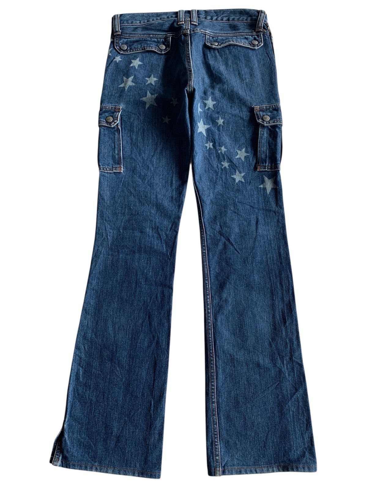 Kapital RARE💥HYSTERIC GLAMOUR STAR FLARED REPAIRED DISTRESSED DENIM Size US 30 / EU 46 - 2 Thumbnail