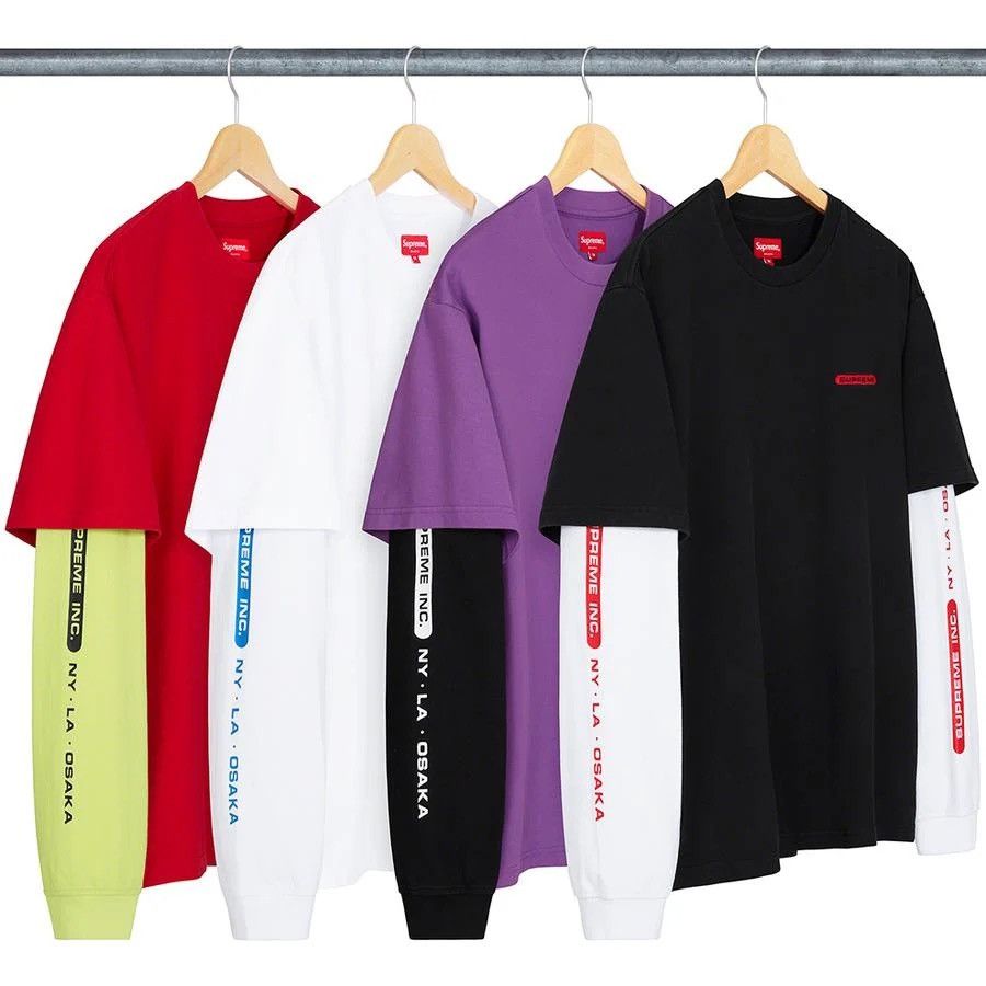 Supreme Supreme Paneled Long Sleeve Tee Size US M / EU 48-50 / 2 - 3 Thumbnail
