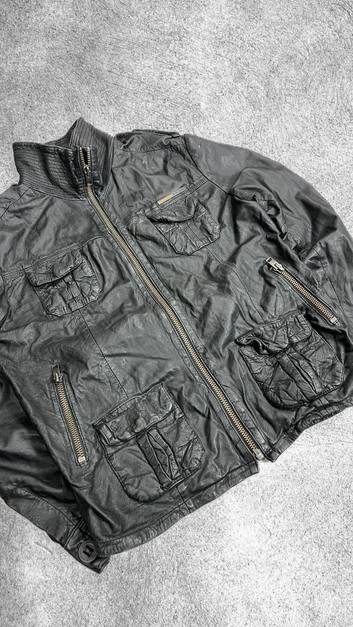 Vintage VTG Yohji Yamamoto Style REAL LEATHER JACKET 90s Size US L / EU 52-54 / 3 - 5 Thumbnail