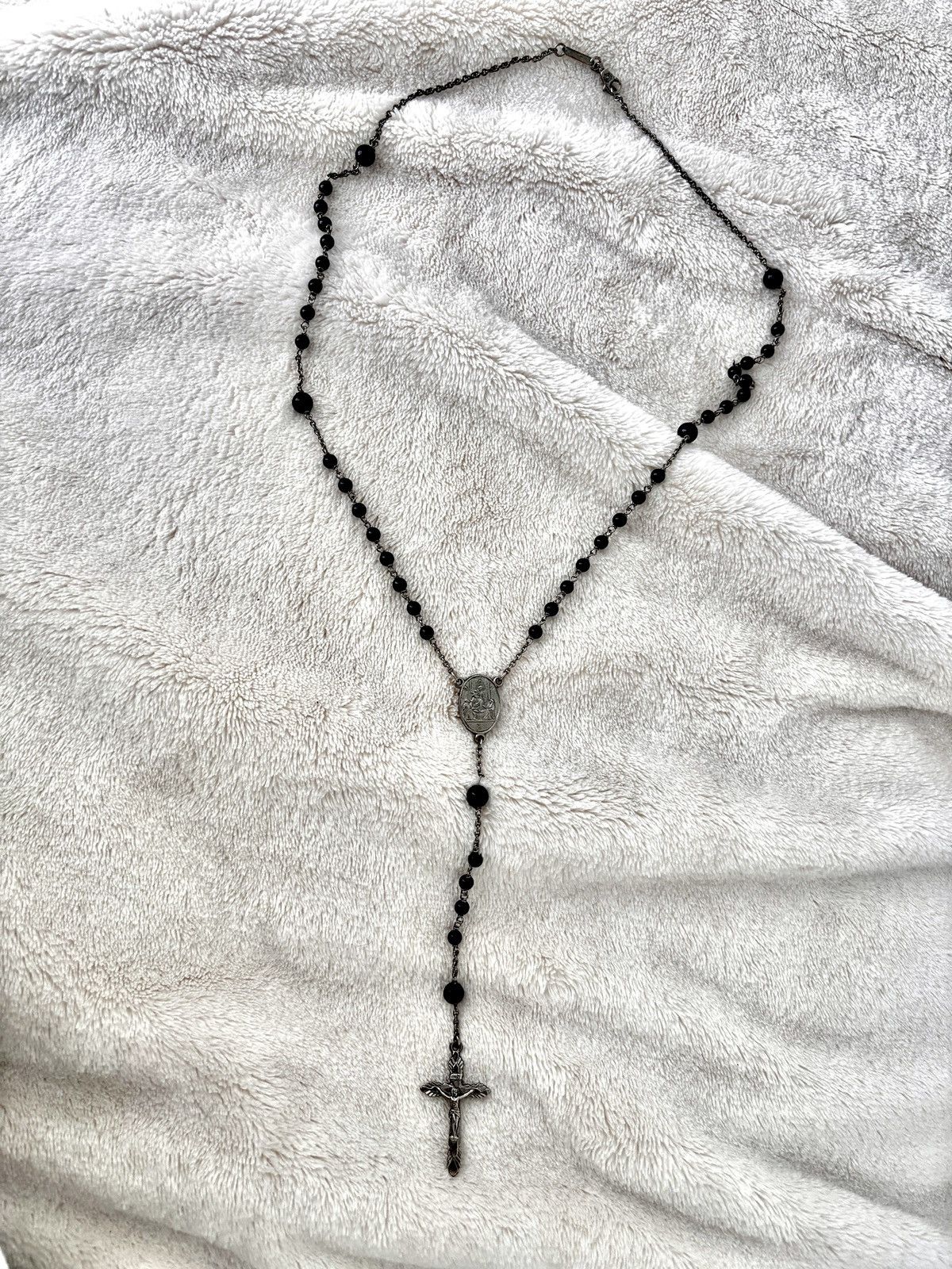 Dolce & Gabbana Dolce & Gabbana Silver and Black Metal Necklace Size ONE SIZE - 1 Thumbnail