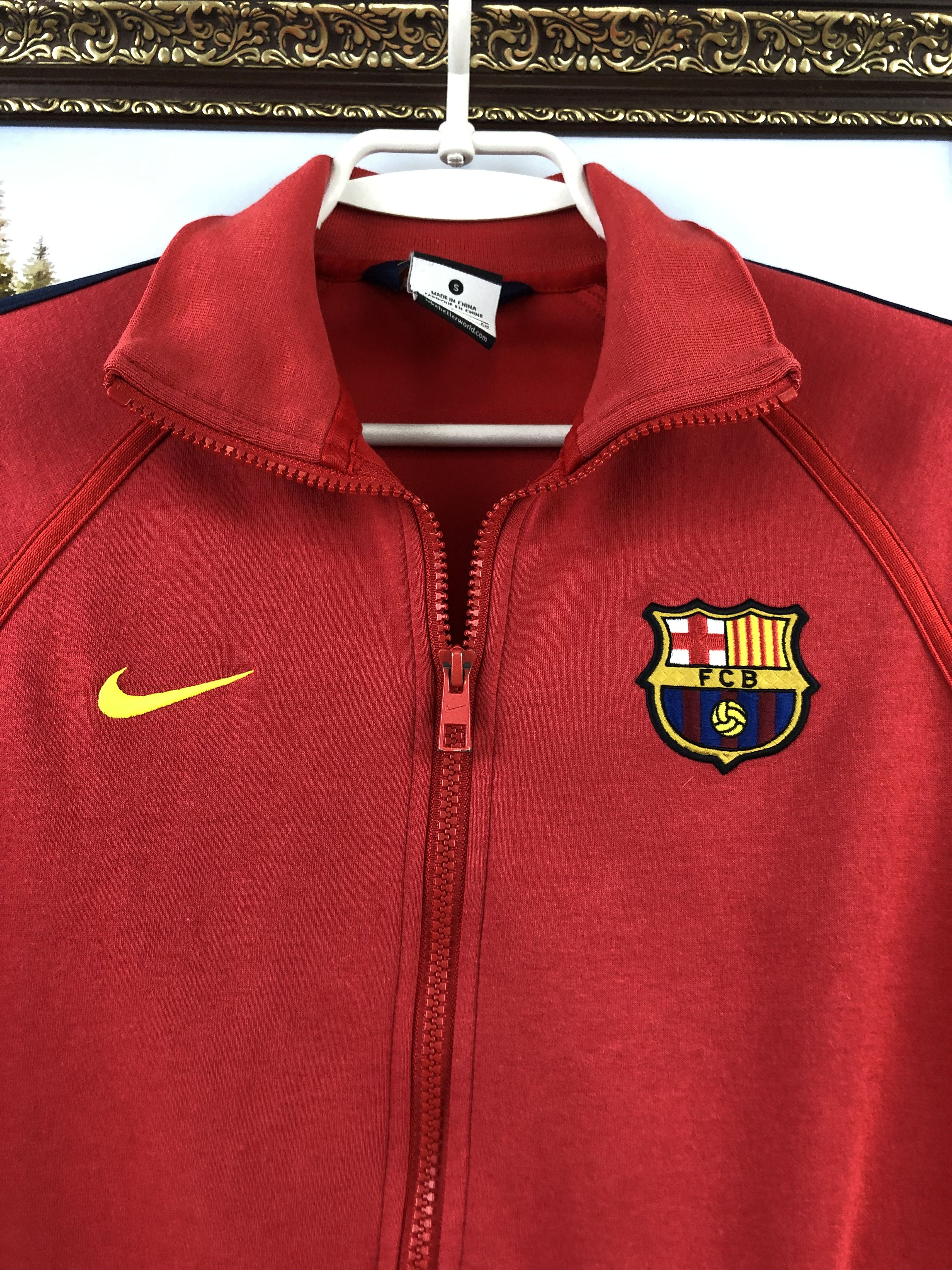 Nike Nike Barcelona Football Jacket Track Top Woman Rare Red Hype Size S / US 4 / IT 40 - 5 Thumbnail