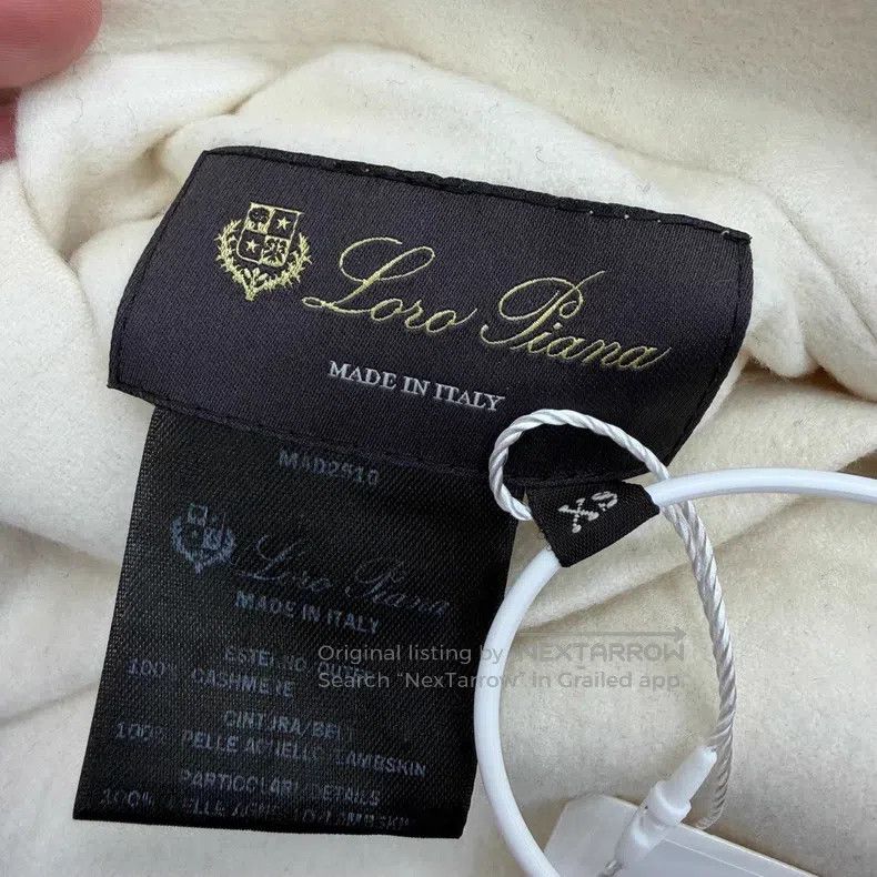 Loro Piana Loro Piana Beige Cashmere Double-Sided Coat with Leather P Size XS / US 0-2 / IT 36-38 - 3 Thumbnail