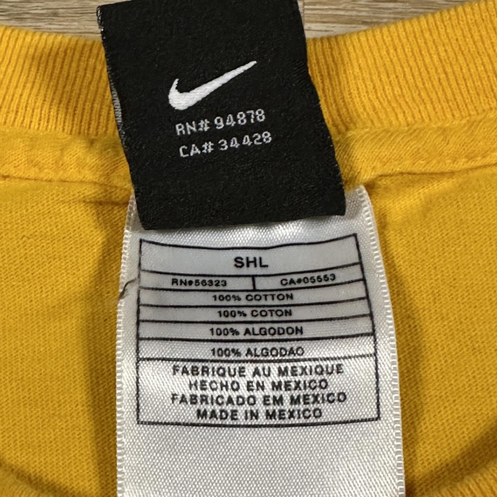 Nike Nike Mens T-shirt XL Yellow Los Angeles Lakers Basketball Size US XL / EU 56 / 4 - 5 Thumbnail