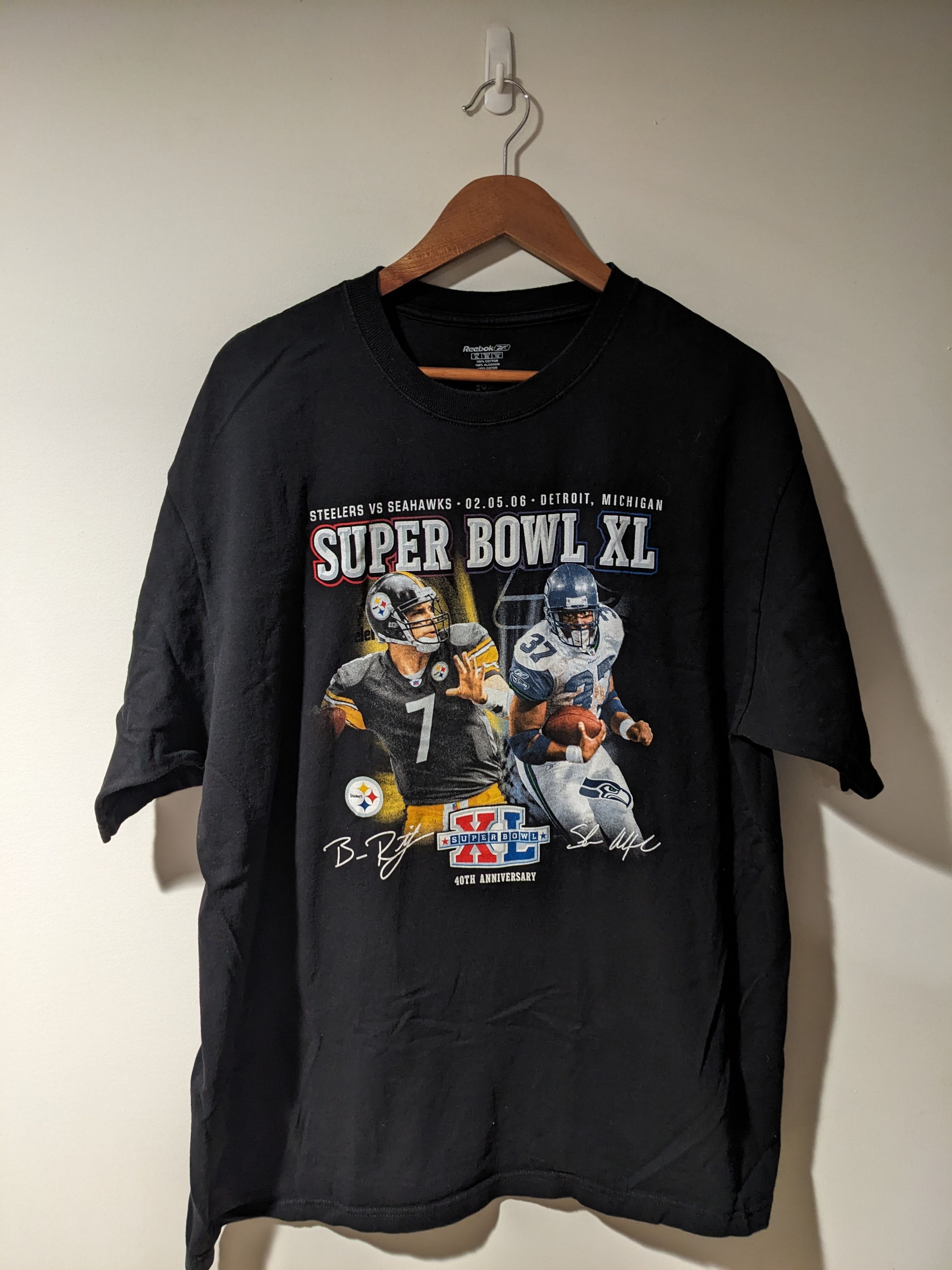 NFL × Vintage Vintage 2006 Pittsburgh Steelers Seahawks SuperBowl T-Shirt Size US XL / EU 56 / 4 - 1 Thumbnail