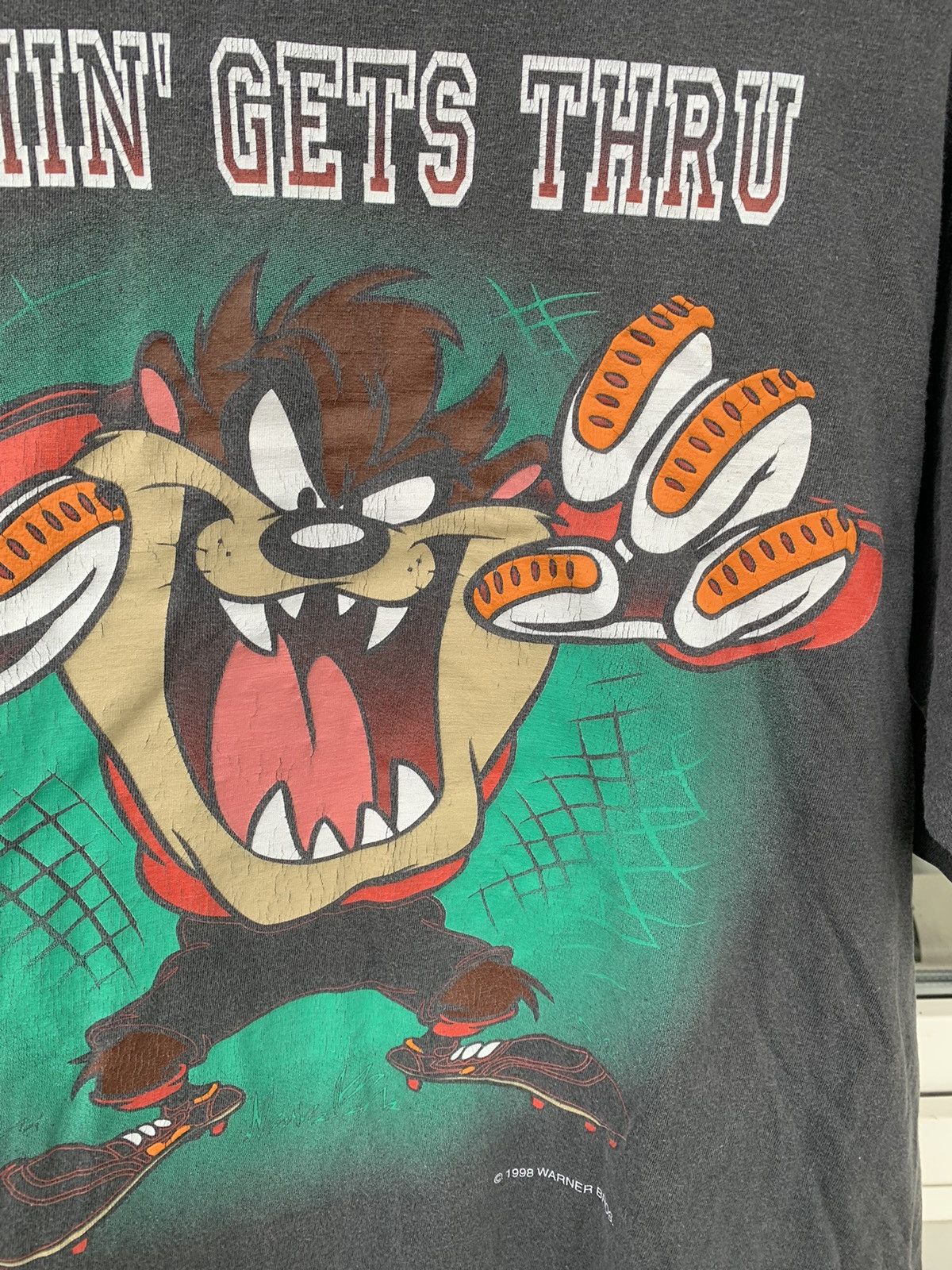 Cartoon Network Vintage Warner Bros Looney Tunes 1990s Taz T-shirt Size US M / EU 48-50 / 2 - 4 Thumbnail