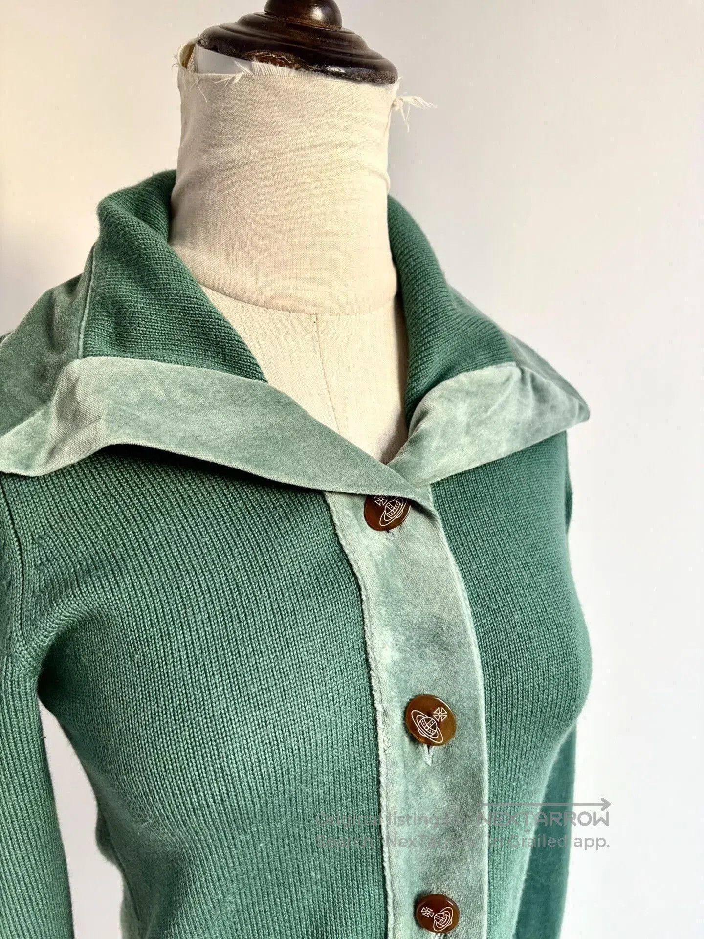Vivienne Westwood vivienne westwood green velvet knit cardigan. Size M / US 6-8 / IT 42-44 - 5 Thumbnail