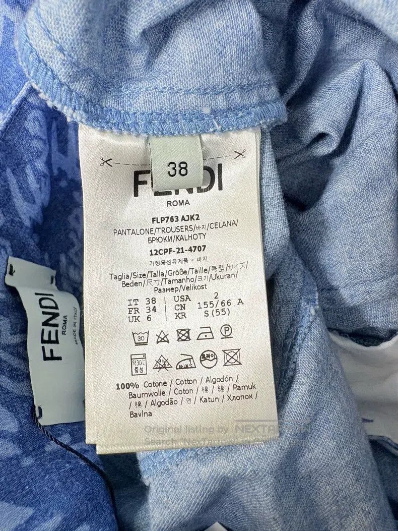 Fendi Fendi Logo Embellished Denim Shorts Size 25" / US 0 / IT 36 - 4 Thumbnail